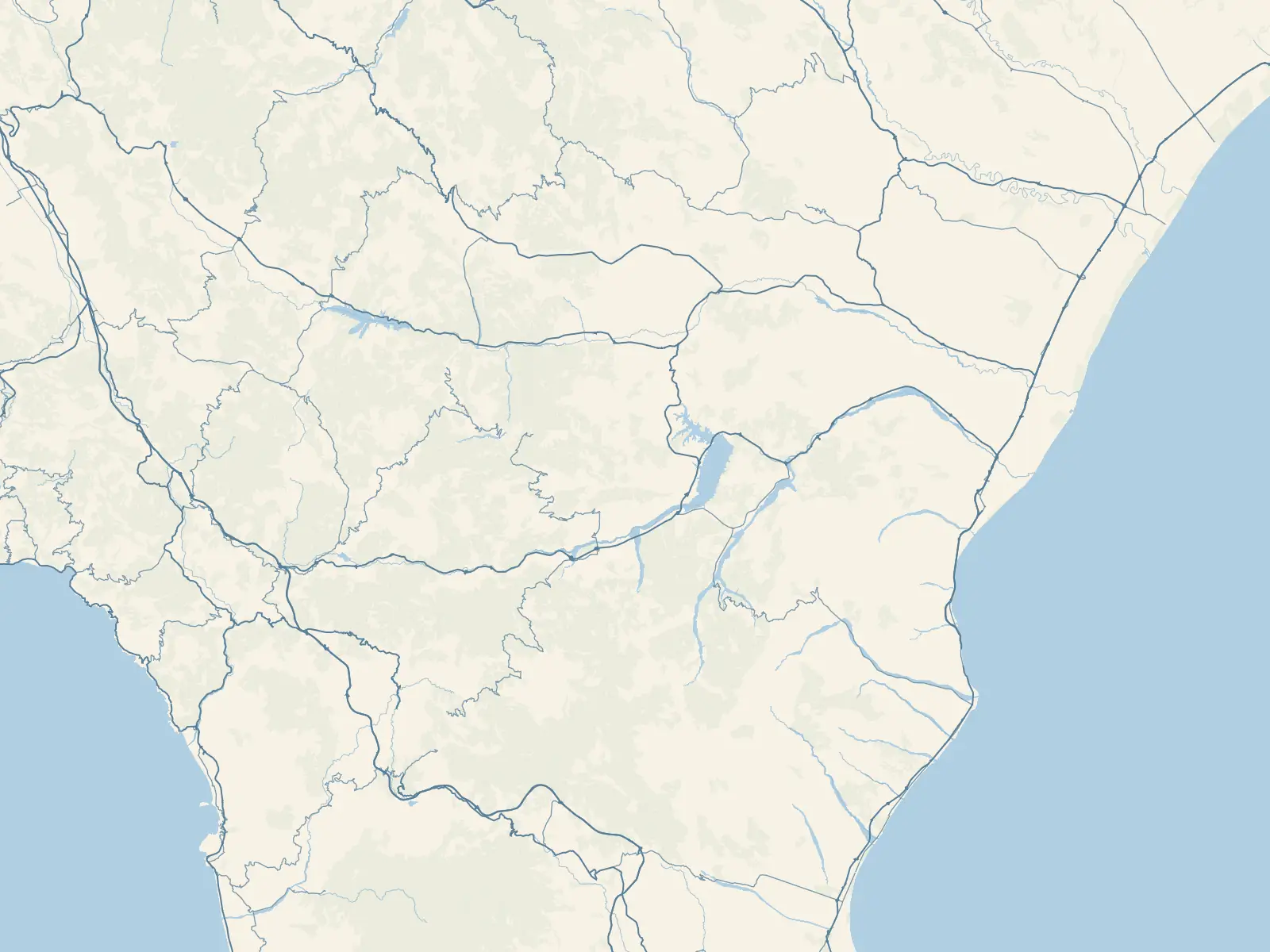 Carta della Basilicata con 2 approdi segnati da un punto colorato per tipo.