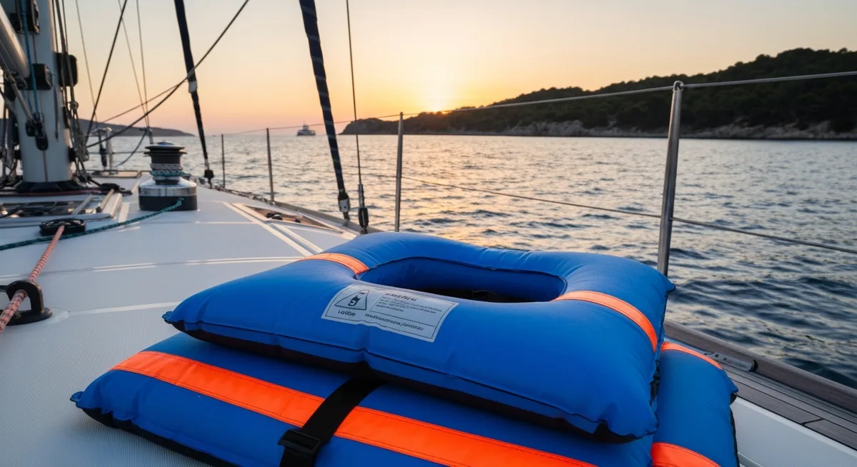 Giubbotti salvataggio omologati su una barca a vela in Sicilia